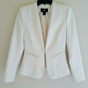 H&M Cream Blazer Size 4 **Bargain Price**